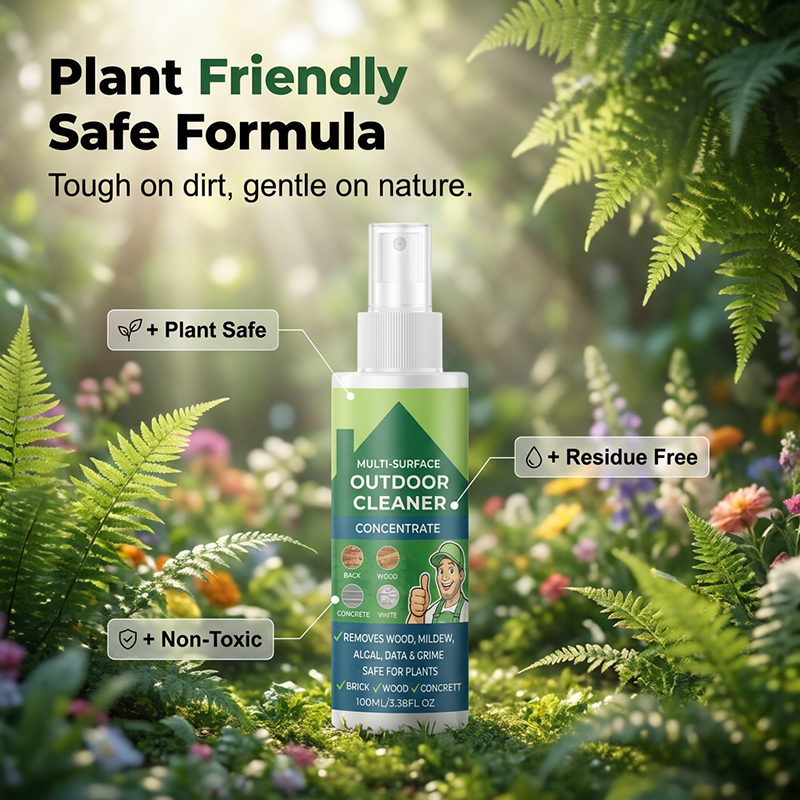 🥳2026 HOT SALE🥳💞50K+ SOLD!🌿💧 50% OFF! Multi‑Surface Outdoor Cleaner Concentrate – Removes algae, dirt & grime from patios, decks & driveways. Plant‑friendly formula – a little goes a long way! 🧹✨