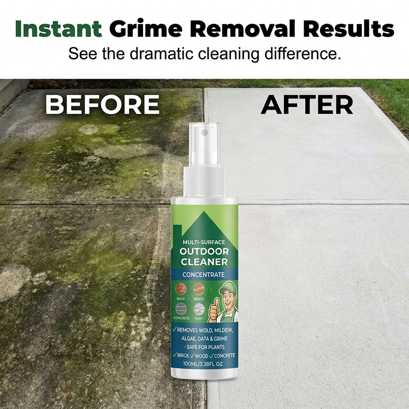 🥳2026 HOT SALE🥳💞50K+ SOLD!🌿💧 50% OFF! Multi‑Surface Outdoor Cleaner Concentrate – Removes algae, dirt & grime from patios, decks & driveways. Plant‑friendly formula – a little goes a long way! 🧹✨