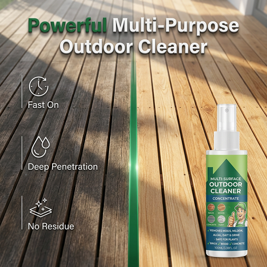 🥳2026 HOT SALE🥳💞50K+ SOLD!🌿💧 50% OFF! Multi‑Surface Outdoor Cleaner Concentrate – Removes algae, dirt & grime from patios, decks & driveways. Plant‑friendly formula – a little goes a long way! 🧹✨