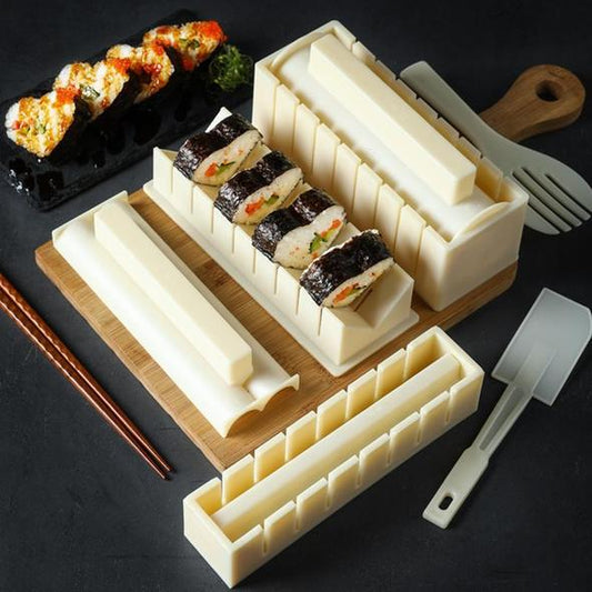 🥳2026 HOT SALE🥳💞50K+ SOLD! 🍣✨ LOWEST PRICE OF THE YEAR! Easy-Press Sushi Kit – no rolling needed, just press & shape. Perfect homemade rolls in minutes – fun for family & friends! 🎁💖