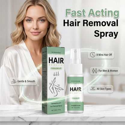 🥳2026 HOT SALE🥳💞50K+ SOLD!🌿💨 50% OFF! Fast‑Acting Hair Removal Spray – Silky smooth in just 8 minutes. Gentle formula with aloe vera – no wax, no razor, no irritation! 🛡️✨