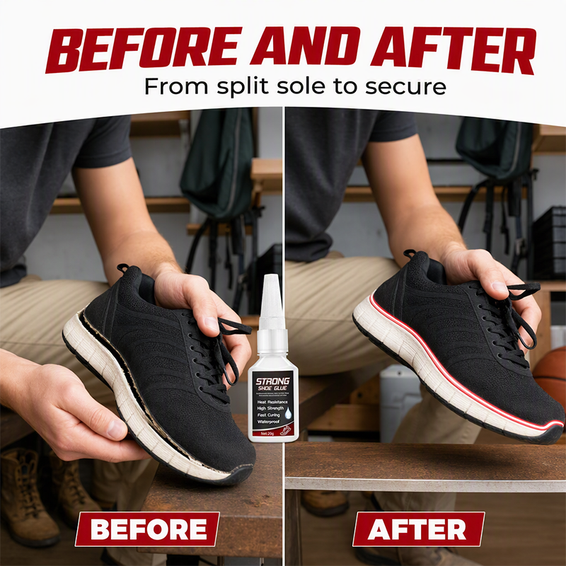🥳2026 HOT SALE🥳💞50K+ SOLD!👟🔧 50% OFF! Waterproof Shoe Glue – 45‑sec fast bond, sole repair & more. No more shoe repair bills – fix it yourself! 🛡️✨