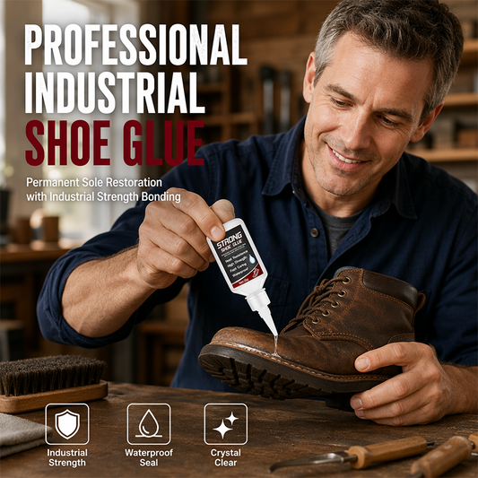 🥳2026 HOT SALE🥳💞50K+ SOLD!👟🔧 50% OFF! Waterproof Shoe Glue – 45‑sec fast bond, sole repair & more. No more shoe repair bills – fix it yourself! 🛡️✨