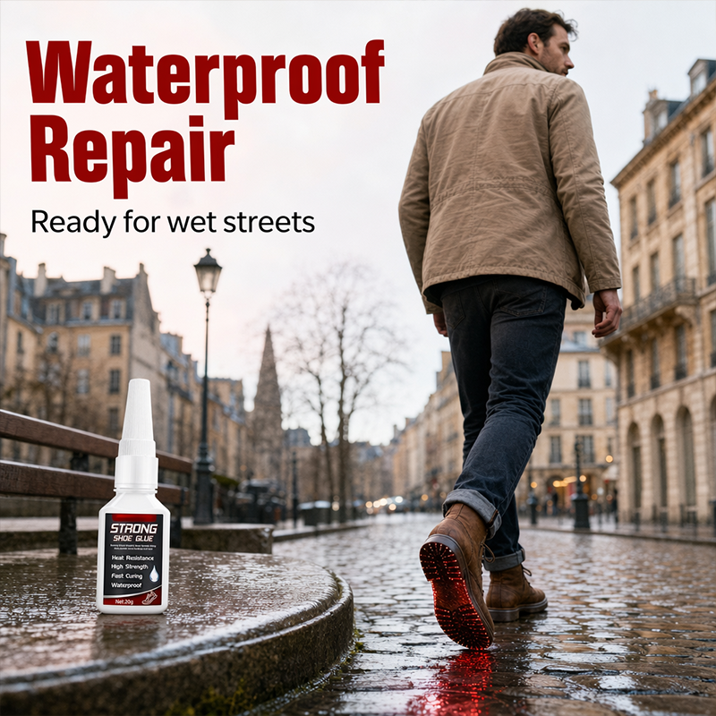 🥳2026 HOT SALE🥳💞50K+ SOLD!👟🔧 50% OFF! Waterproof Shoe Glue – 45‑sec fast bond, sole repair & more. No more shoe repair bills – fix it yourself! 🛡️✨