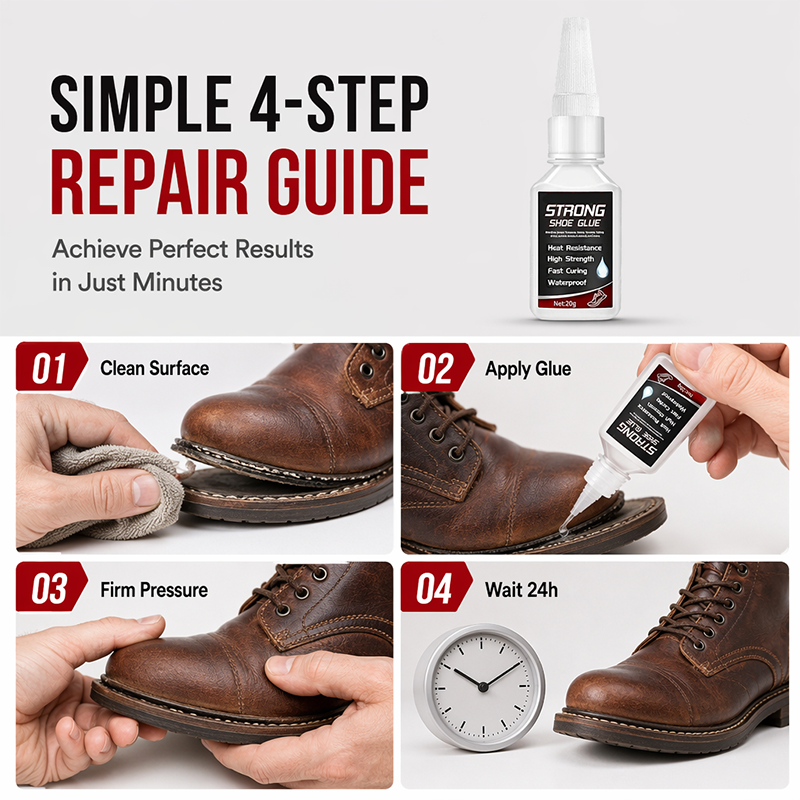 🥳2026 HOT SALE🥳💞50K+ SOLD!👟🔧 50% OFF! Waterproof Shoe Glue – 45‑sec fast bond, sole repair & more. No more shoe repair bills – fix it yourself! 🛡️✨