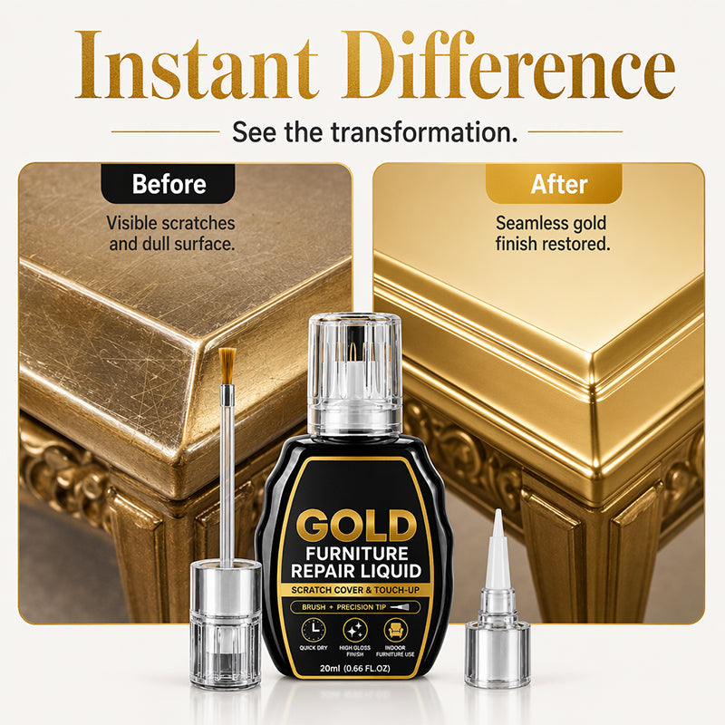 🥳2026 HOT SALE🥳💞50K+ SOLD!🪑✨ 50% OFF! Gold Furniture Repair Paint – Covers scratches & chips on golden surfaces. No need to replace – just brush & restore! 🎨🛡️