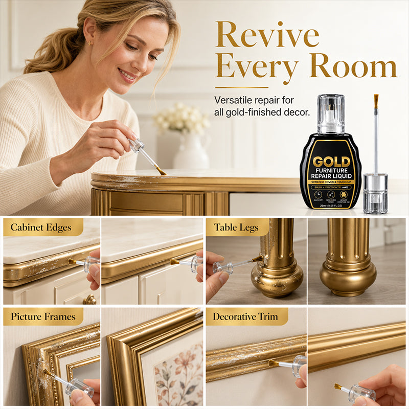 🥳2026 HOT SALE🥳💞50K+ SOLD!🪑✨ 50% OFF! Gold Furniture Repair Paint – Covers scratches & chips on golden surfaces. No need to replace – just brush & restore! 🎨🛡️