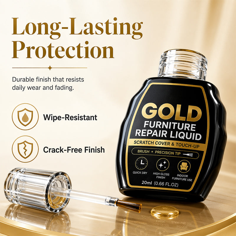 🥳2026 HOT SALE🥳💞50K+ SOLD!🪑✨ 50% OFF! Gold Furniture Repair Paint – Covers scratches & chips on golden surfaces. No need to replace – just brush & restore! 🎨🛡️