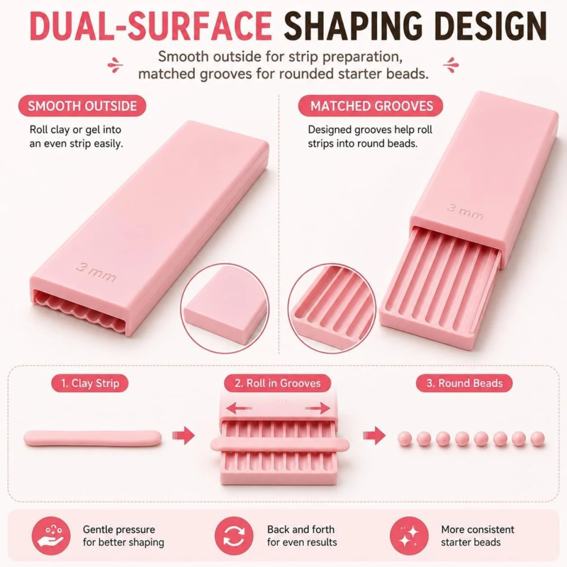 🥳2026 HOT SALE🥳💞50K+ SOLD!🔮✨ 50% OFF! Mini Clay Ball Maker Set – 4 precision sizes: 2‑5mm. Uniform clay balls for earrings, charms & nail art – no more hand‑rolling! 🎨🛠️