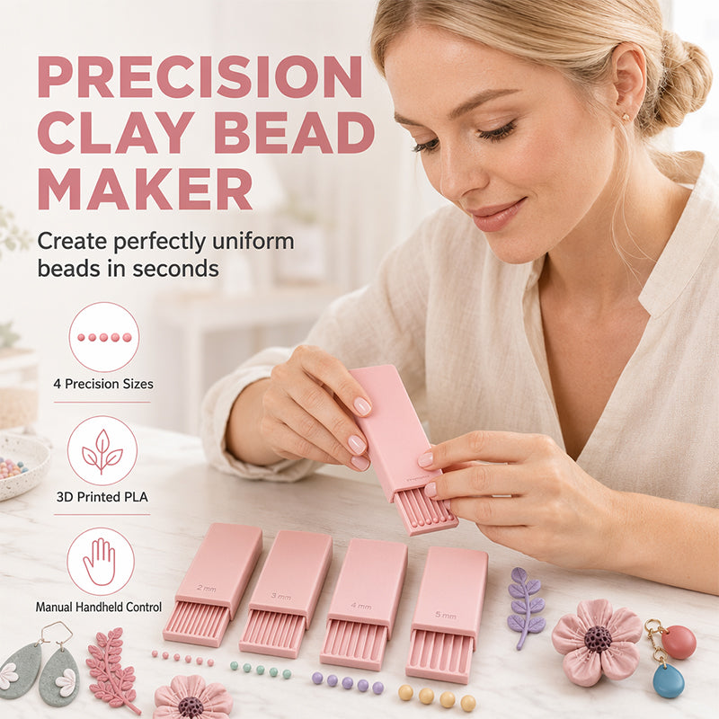 🥳2026 HOT SALE🥳💞50K+ SOLD!🔮✨ 50% OFF! Mini Clay Ball Maker Set – 4 precision sizes: 2‑5mm. Uniform clay balls for earrings, charms & nail art – no more hand‑rolling! 🎨🛠️