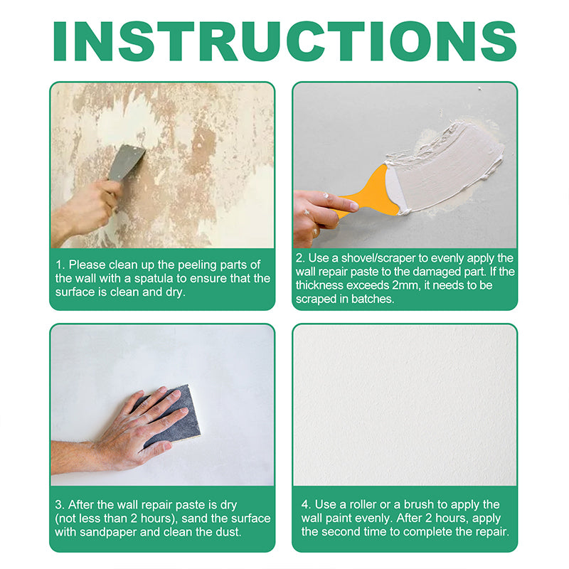 🥳2026 HOT SALE🥳💞50K+ SOLD!🏠🛠️ 50% OFF! Wall Crack Repair Paste – Seals cracks fast, waterproof & mould‑resistant. Smooth, paintable finish – no need to hire a pro! 🎨✨