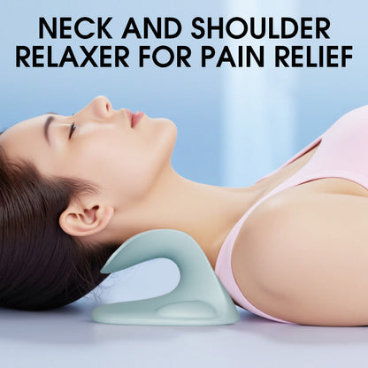 🥳2026 HOT SALE🥳💞50K+ SOLD!💤✨ 50% OFF! Neck & Shoulder Relaxer – Ergonomic gravity traction relieves cervical pressure. Simulated acupressure melts away knots – 15 mins daily for better sleep! 🛏️💚