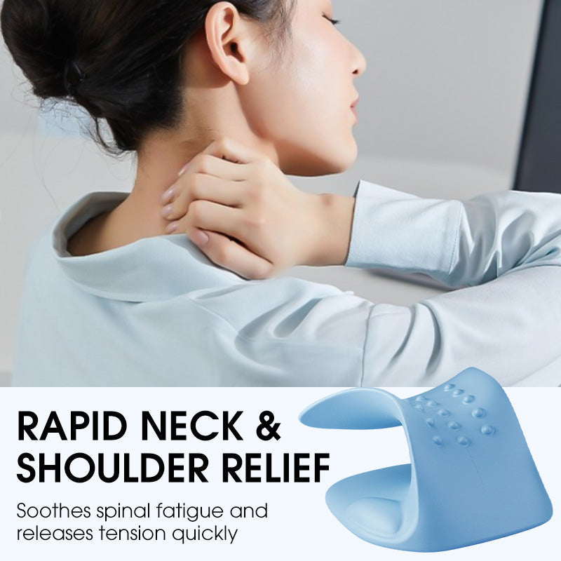 🥳2026 HOT SALE🥳💞50K+ SOLD!💤✨ 50% OFF! Neck & Shoulder Relaxer – Ergonomic gravity traction relieves cervical pressure. Simulated acupressure melts away knots – 15 mins daily for better sleep! 🛏️💚