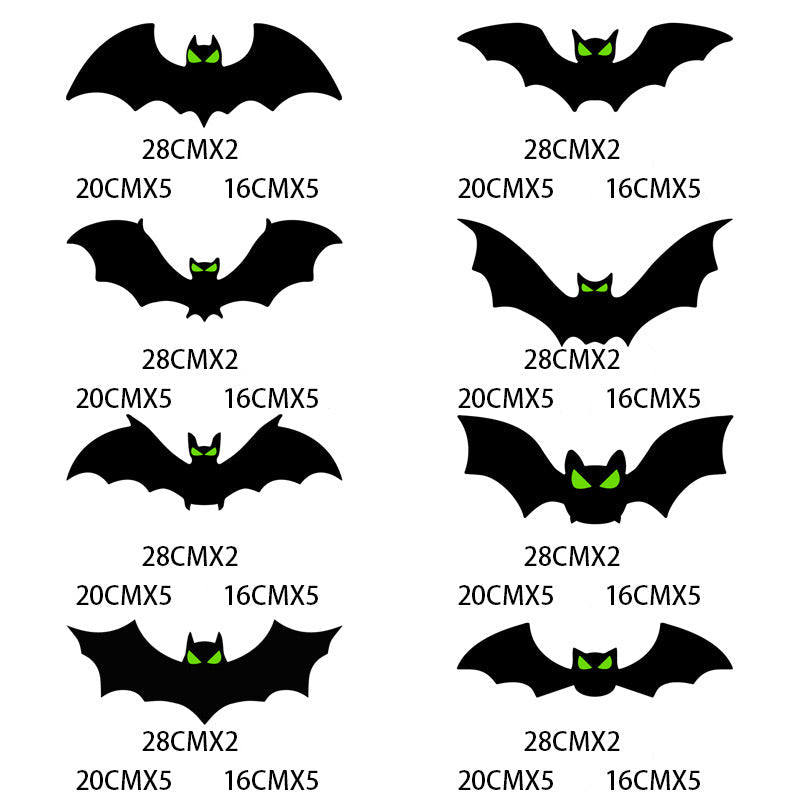 🥳2026 HOT SALE🥳💞50K+ SOLD! 🧛‍♀️🖤 50% OFF! Halloween Bat Wall Stickers – No adhesive needed, peel & stick. Remove without residue – perfect for doors, windows & walls! 🪟✅