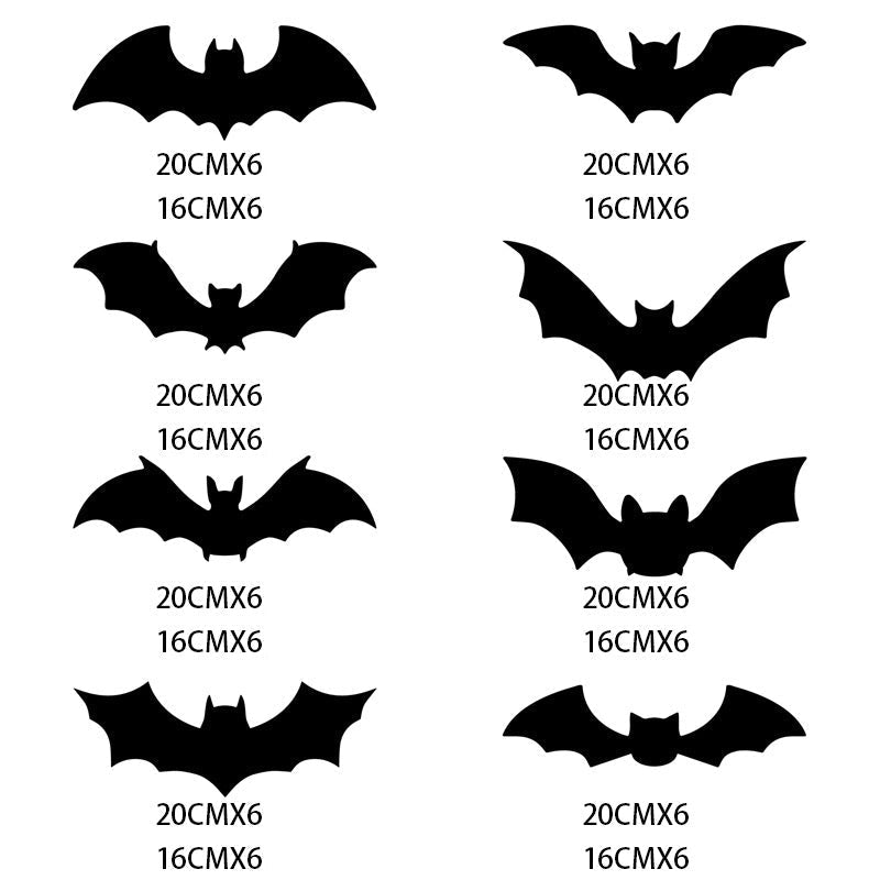 🥳2026 HOT SALE🥳💞50K+ SOLD! 🧛‍♀️🖤 50% OFF! Halloween Bat Wall Stickers – No adhesive needed, peel & stick. Remove without residue – perfect for doors, windows & walls! 🪟✅