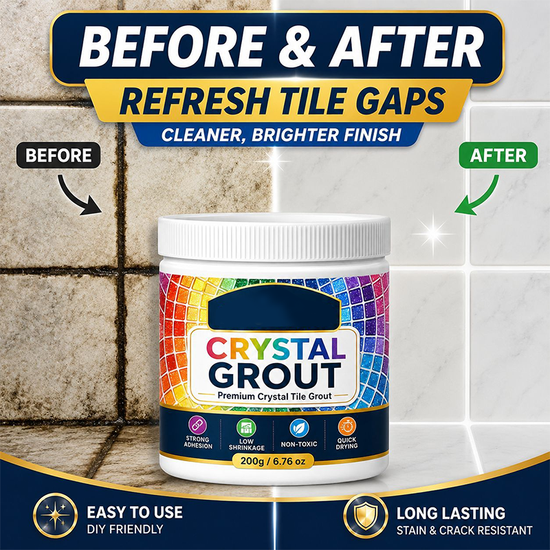 🥳2026 HOT SALE🥳💞50K+ SOLD!🛁💧 50% OFF! Mould‑Proof Tile Grout – Waterproof, stain‑resistant & crack‑proof. Perfect for bathrooms & kitchens – stays white & clean for years! 🌟💪