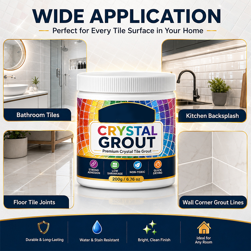 🥳2026 HOT SALE🥳💞50K+ SOLD!🛁💧 50% OFF! Mould‑Proof Tile Grout – Waterproof, stain‑resistant & crack‑proof. Perfect for bathrooms & kitchens – stays white & clean for years! 🌟💪