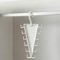 🥳2026 HOT SALE🥳💞50K+ SOLD! 🧣🧢 50% OFF! Triangle Closet Organizer – V-shaped design hangs belts, scarves & ties neatly on both sides. 360° rotating hook – grab what you need without rummaging. Perfect for small wardrobes! 🏠✨