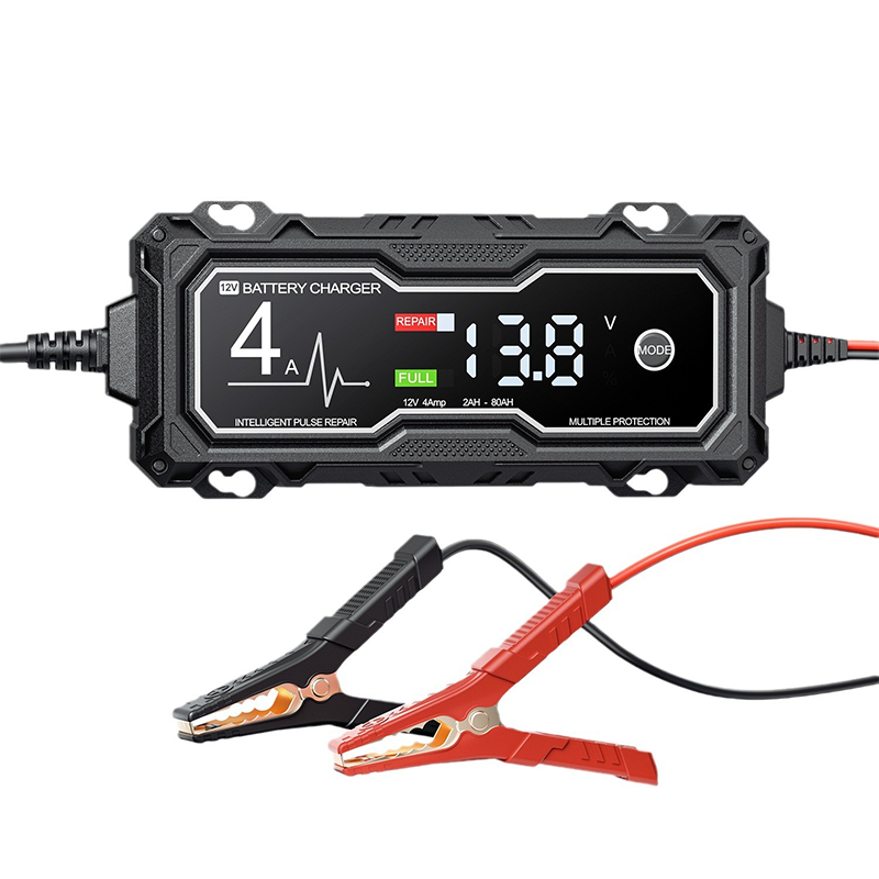 🥳2026 HOT SALE🥳💞50K+ SOLD! ⚡🔋 50% OFF! Smart Car Battery Charger – Intelligent pulse repair revives sulfated batteries, dual‑function voltmeter tests & monitors. 8‑fold safety protection – charge with confidence! 🚗💪