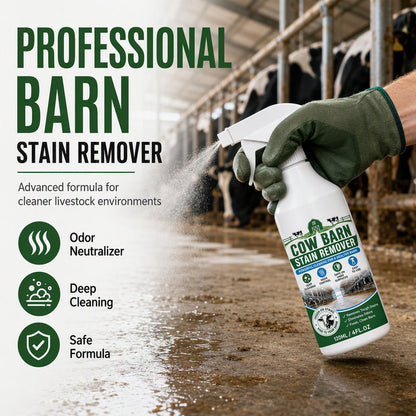 🥳2026 HOT SALE🥳💞50K+ SOLD!🐄✨ 50% OFF! Barn Stain Remover Spray – Professional‑strength formula removes dirt, stains & buildup. Freshens barns & farm surfaces – just spray & wipe! 🧹💪
