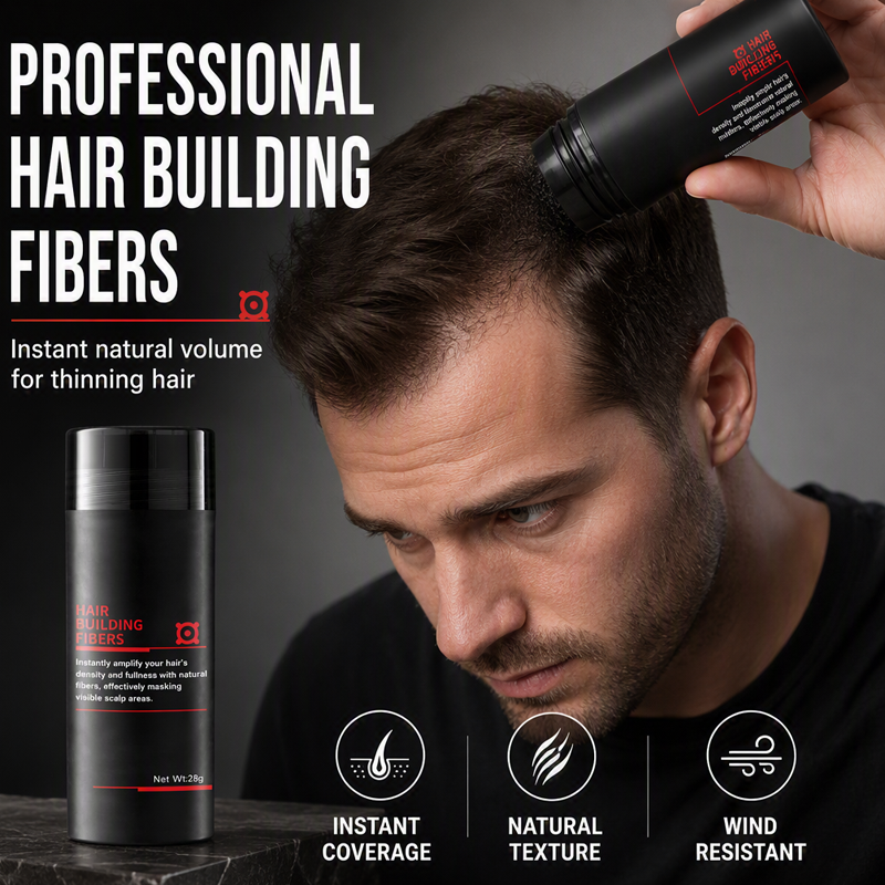 🥳2026 HOT SALE🥳💞50K+ SOLD!💨✨ 50% OFF! Hair Building Fibers – Instantly fills thinning spots & receding hairlines. Natural volume in 3 seconds – no more bald patches! 💇‍♂️🛡️