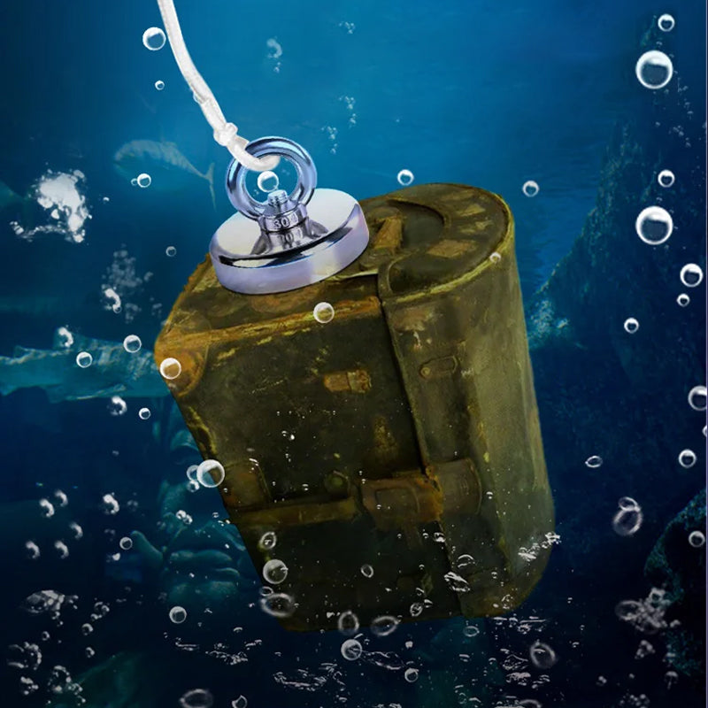 🥳2026 HOT SALE🥳💞50K+ SOLD!🧲🌊 50% OFF! Deep‑water Magnetic Salvage Magnet – 30kg strong pull, retrieves keys, tools & metal objects from water. Corrosion‑resistant & wear‑proof – a must for fishing & salvage! 🎣✨