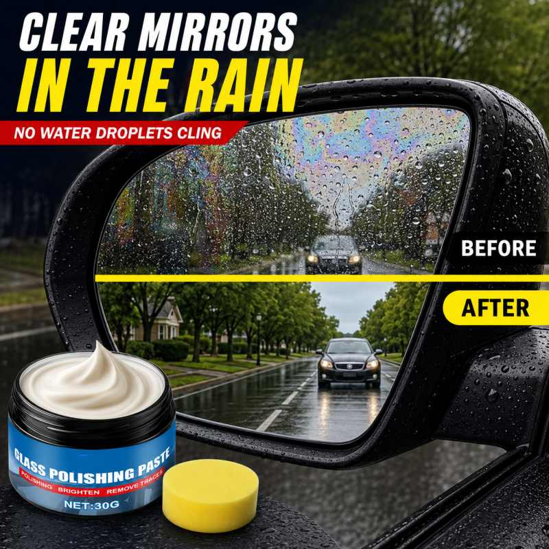 🥳2026 HOT SALE🥳💞50K+ SOLD!🚗🔍 50% OFF! Car Glass Oil Film Remover – Eliminates glare & wiper smears, repels rain. Night driving safer – see clearly in any weather! 🛡️🌙