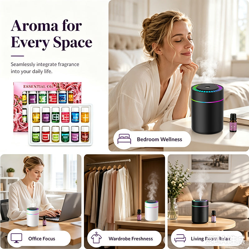 🥳2026 HOT SALE🥳💞50K+ SOLD!🌿🌸 50% OFF! 12‑Pack Water‑Soluble Essential Oils – Rose, lavender, lemon & more. Perfect for diffusers – no clogging, pure mist every time! 🕯️✨