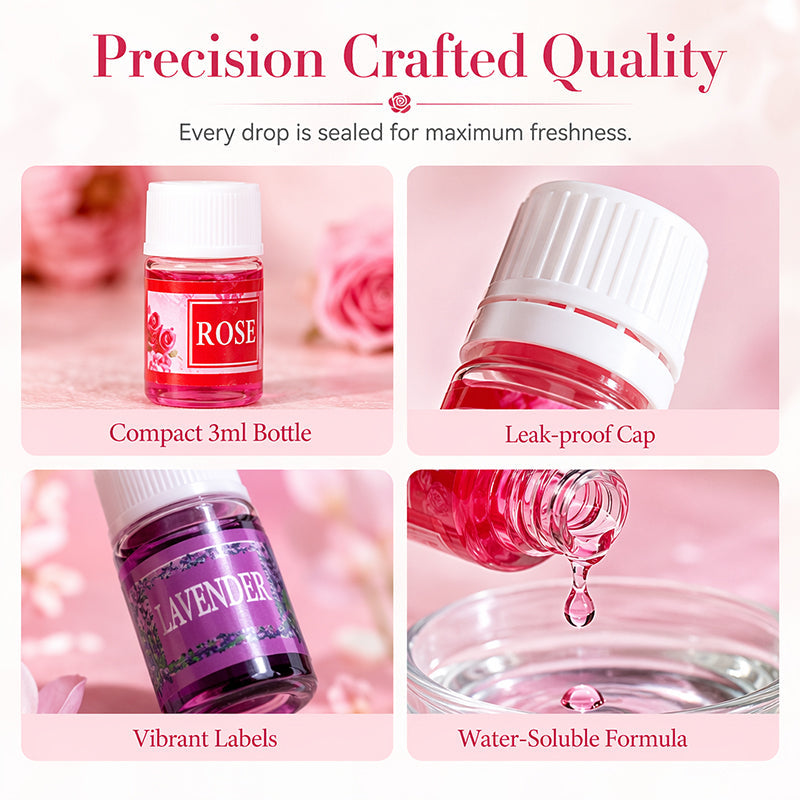 🥳2026 HOT SALE🥳💞50K+ SOLD!🌿🌸 50% OFF! 12‑Pack Water‑Soluble Essential Oils – Rose, lavender, lemon & more. Perfect for diffusers – no clogging, pure mist every time! 🕯️✨