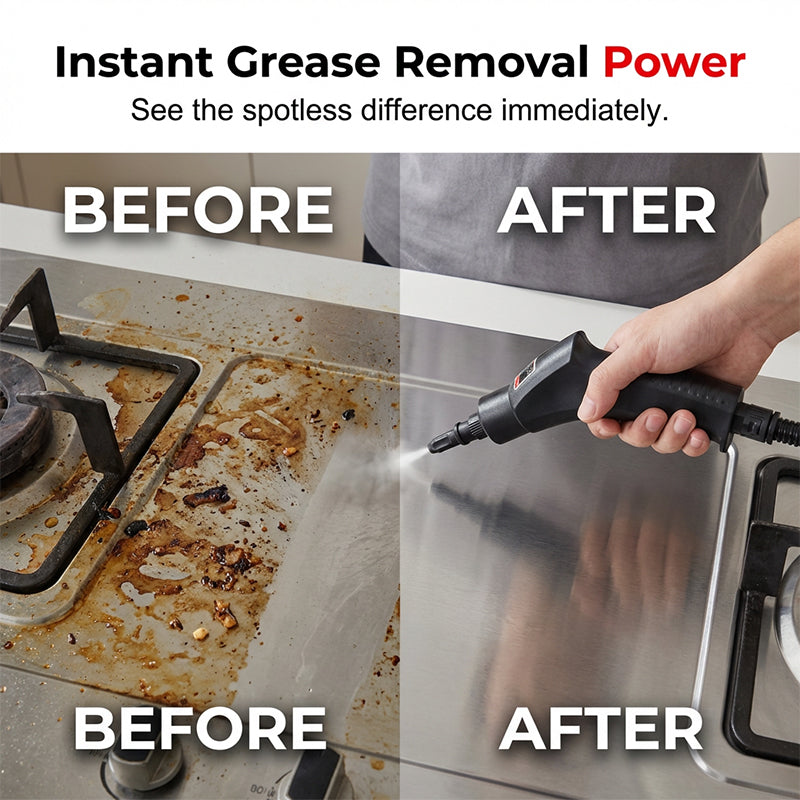 🥳2026 HOT SALE🥳💞50K+ SOLD! 💨🧼 50% OFF! High-Pressure Steam Cleaner – turbo steam, adjustable intensity & 1200ml tank. Chemical-free deep cleaning for every surface! 🏠✅