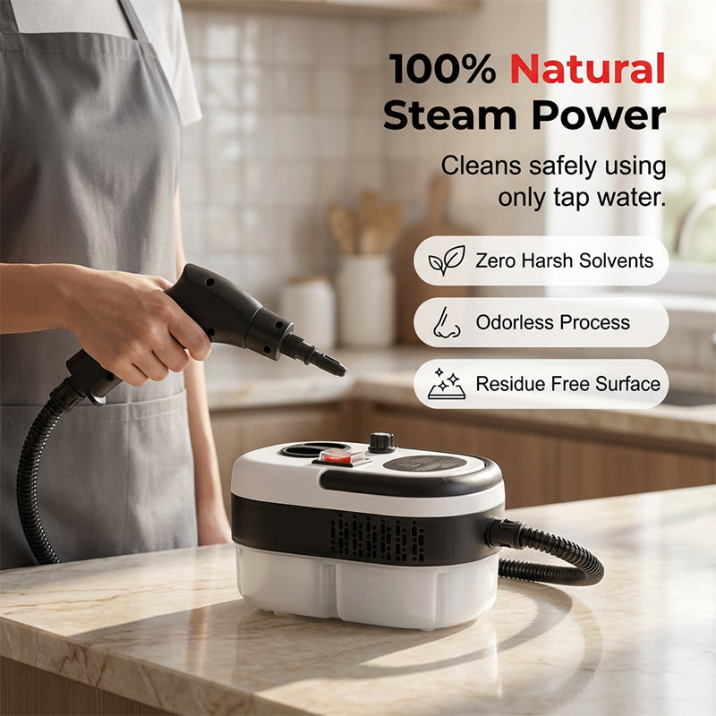 🥳2026 HOT SALE🥳💞50K+ SOLD! 💨🧼 50% OFF! High-Pressure Steam Cleaner – turbo steam, adjustable intensity & 1200ml tank. Chemical-free deep cleaning for every surface! 🏠✅