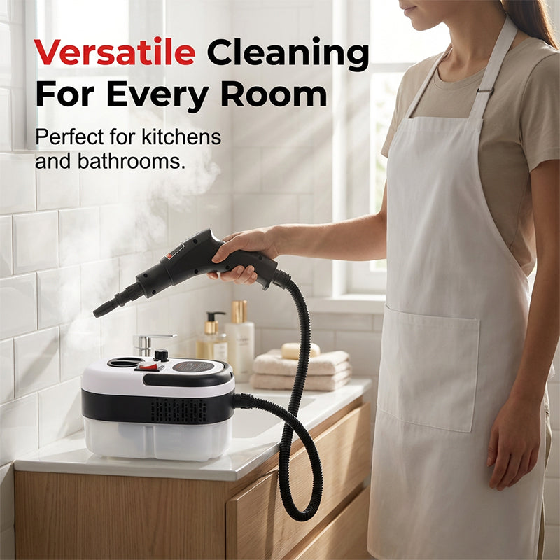 🥳2026 HOT SALE🥳💞50K+ SOLD! 💨🧼 50% OFF! High-Pressure Steam Cleaner – turbo steam, adjustable intensity & 1200ml tank. Chemical-free deep cleaning for every surface! 🏠✅