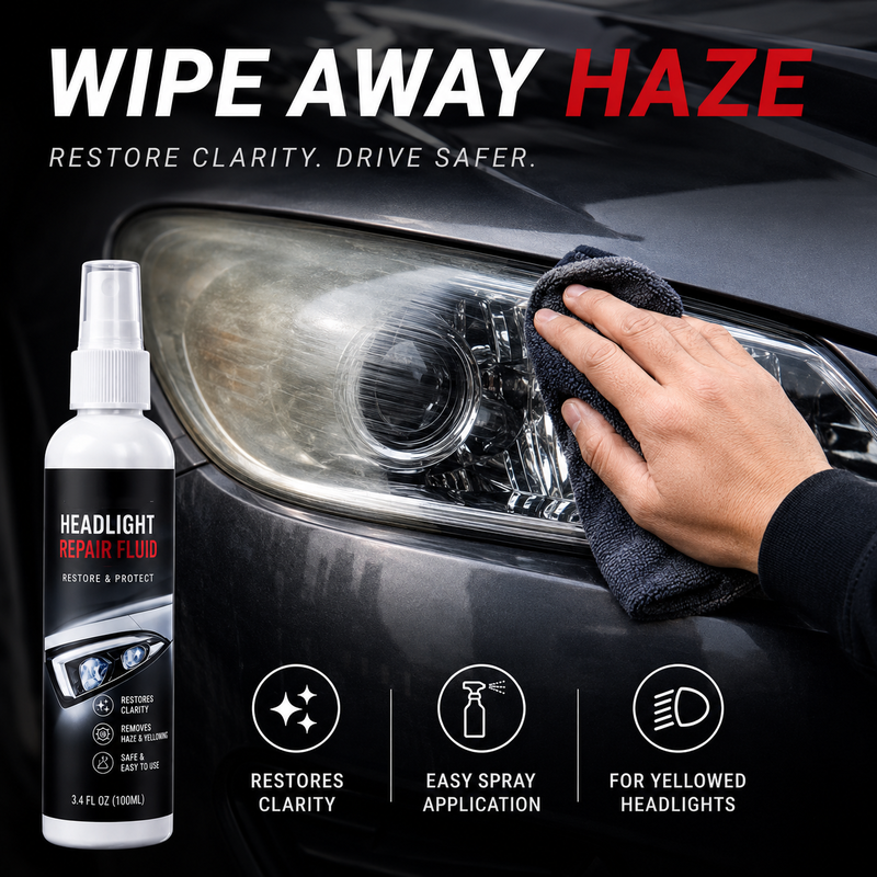 🥳2026 HOT SALE🥳💞50K+ SOLD!🚗💡 50% OFF! Car Headlight Restoration Spray – Removes yellowing, haze & light scratches. No sanding, no tools – just spray & wipe to crystal clarity! 🛡️✨ 🥳2026 HOT SALE🥳💞50K+ SOLD!🚗💡