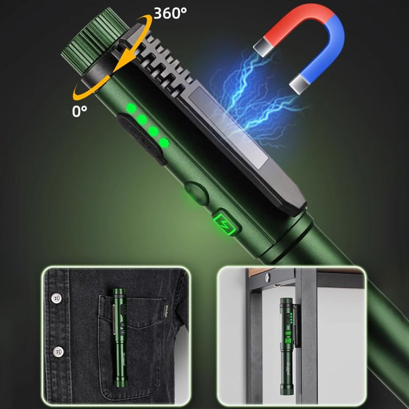 🥳2026 HOT SALE🥳💞50K+ SOLD!🔋🧰 50% OFF! Portable LED Work Torch – Type‑C rechargeable or AA battery, 600LM. Drop‑proof aluminium, IP55 – a must‑have for every toolbox! 🌈✅