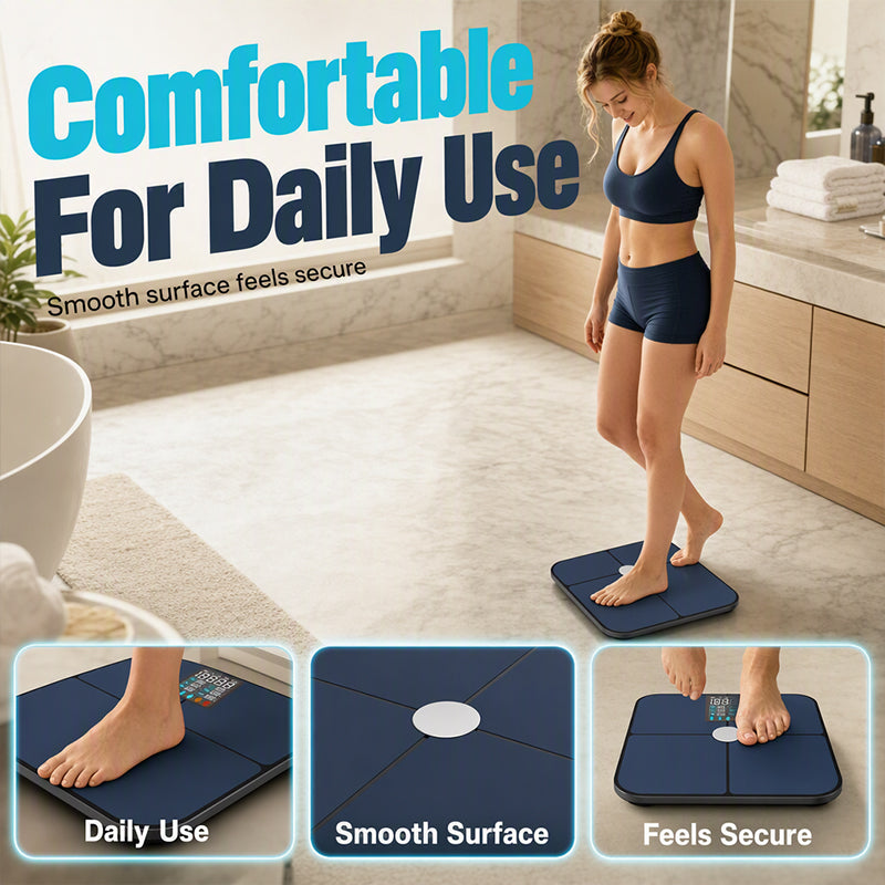 🥳2026 HOT SALE🥳💞50K+ SOLD! 📢📢 50% OFF! Precision Body Fat Scale – vivid VA screen, heart rate tracking, high-precision weight & body fat readings. Simple daily check-ins for better wellness habits! 🏠💪