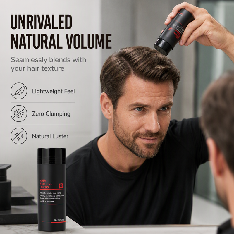 🥳2026 HOT SALE🥳💞50K+ SOLD!💨✨ 50% OFF! Hair Building Fibers – Instantly fills thinning spots & receding hairlines. Natural volume in 3 seconds – no more bald patches! 💇‍♂️🛡️