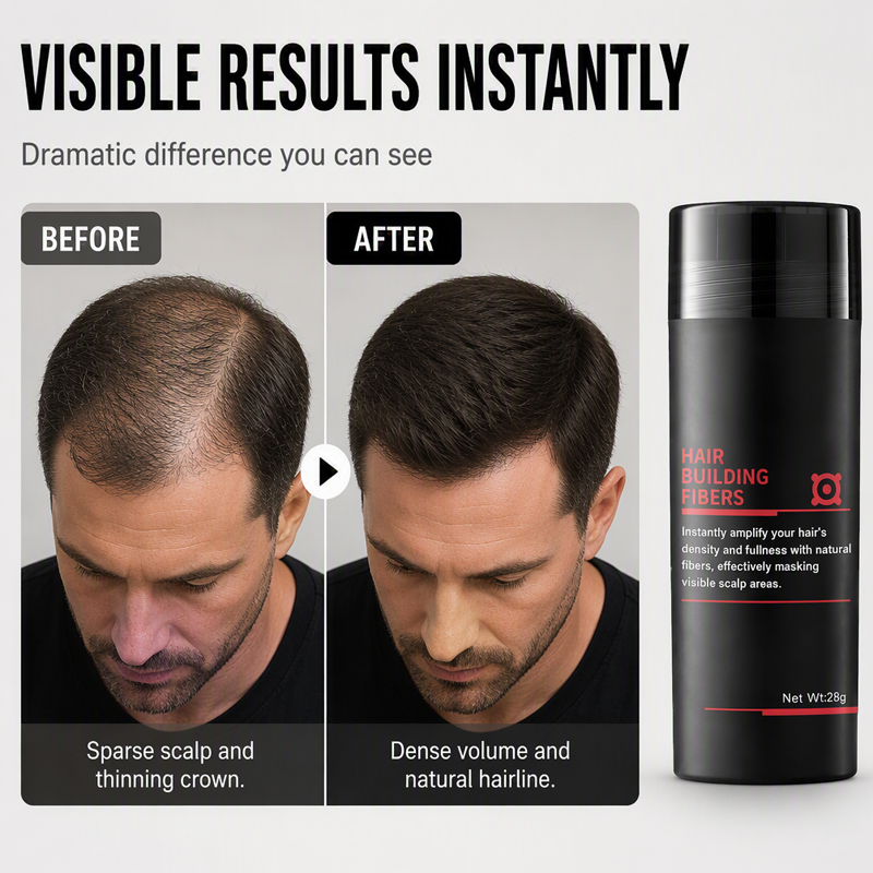 🥳2026 HOT SALE🥳💞50K+ SOLD!💨✨ 50% OFF! Hair Building Fibers – Instantly fills thinning spots & receding hairlines. Natural volume in 3 seconds – no more bald patches! 💇‍♂️🛡️
