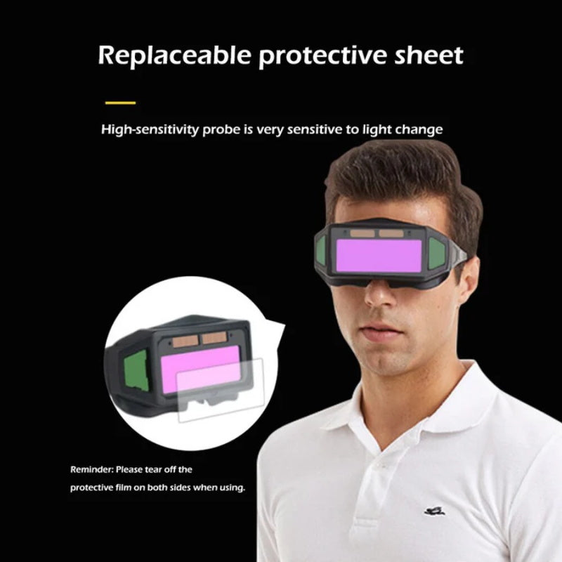 🥳2026 HOT SALE🥳💞50K+ SOLD! 🔥👓 50% OFF! Solar Auto-Darkening Welding Goggles – 1/25,000s auto dimming, solar powered, PC anti-glare lenses & adjustable rubber temples. Safe, clear welding! 🛡️💪