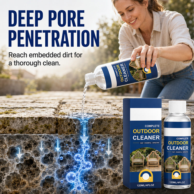 🥳2026 HOT SALE🥳💞50K+ SOLD!🪨💦 50% OFF! Stone & Patio Cleaner – Deep penetrating formula lifts embedded grime & moss. Long‑lasting barrier – keeps surfaces cleaner for months! 🌟💪