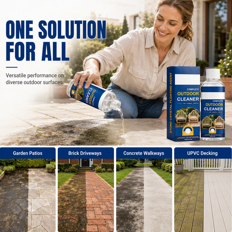 🥳2026 HOT SALE🥳💞50K+ SOLD!🪨💦 50% OFF! Stone & Patio Cleaner – Deep penetrating formula lifts embedded grime & moss. Long‑lasting barrier – keeps surfaces cleaner for months! 🌟💪