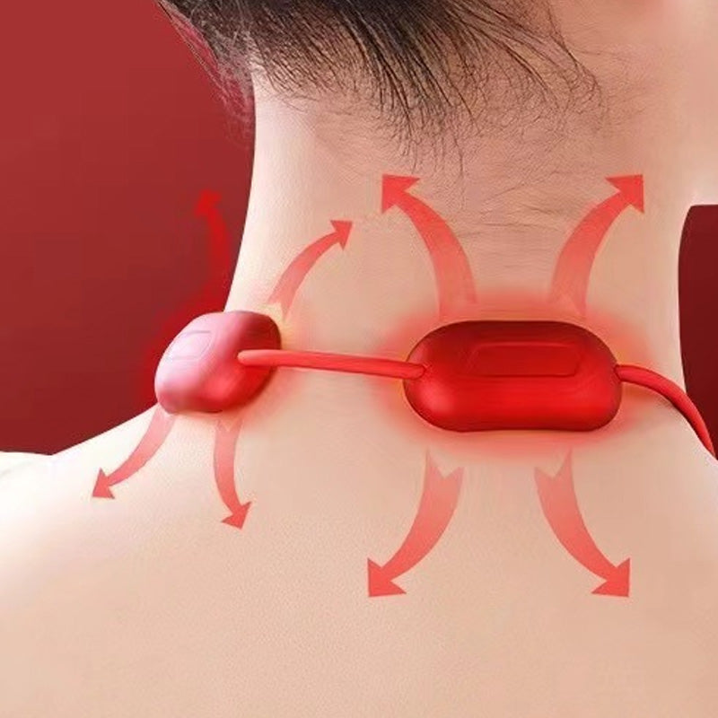 🥳2026 HOT SALE🥳💞50K+ SOLD! 🧘‍♀️💆 50% OFF! Pendant Neck Massager – wearable design, 3 heat levels & 9 intensities melt away stiffness. No more painkillers – gentle electrical pulses relax deep neck muscles naturally! 🔥💚