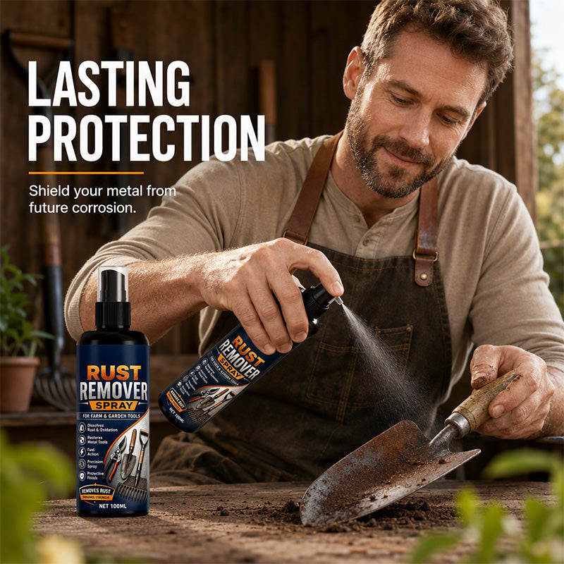 🥳2026 HOT SALE🥳💞50K+ SOLD!🔧💨 50% OFF! Rust Remover Spray – Dissolves rust & oxidation instantly. Works on iron, steel & tools – no more wire brushing! 🛡️✨