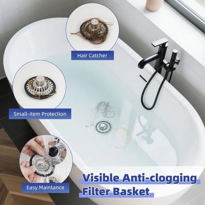 🥳2026 HOT SALE🥳💞50K+ SOLD!🚰✨ 50% OFF! Stainless Steel Sink Strainer – Rust‑proof & durable, dual‑function stopper & filter. Catches food scraps, prevents clogs – a kitchen essential for years! 🛡️💪