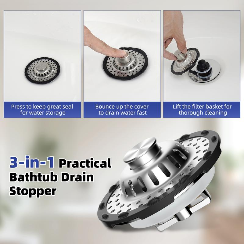 🥳2026 HOT SALE🥳💞50K+ SOLD!🚰✨ 50% OFF! Stainless Steel Sink Strainer – Rust‑proof & durable, dual‑function stopper & filter. Catches food scraps, prevents clogs – a kitchen essential for years! 🛡️💪