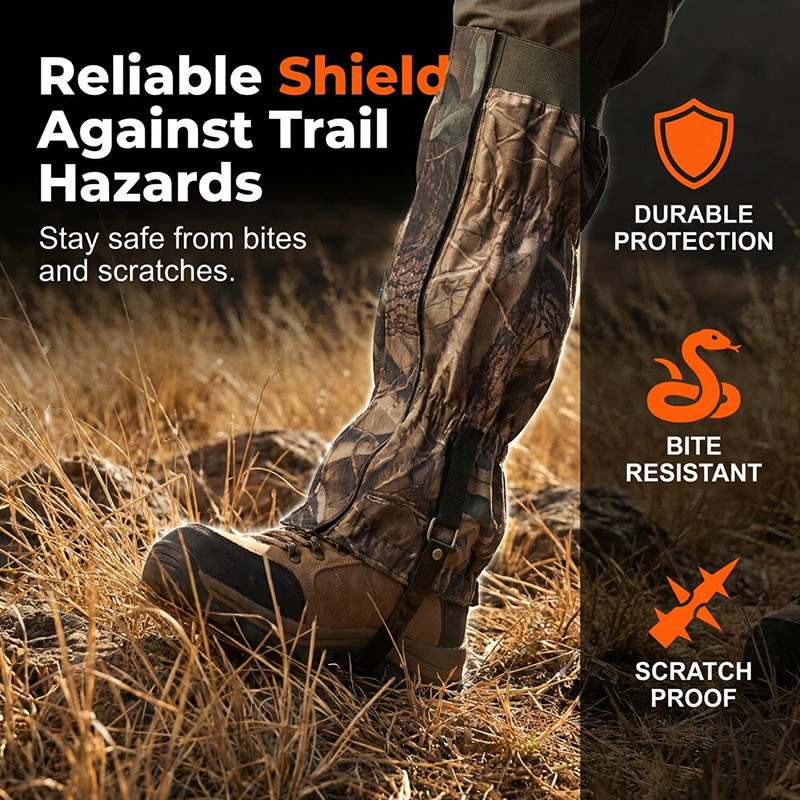 🥳2026 HOT SALE🥳💞50K+ SOLD!🥾🛡️ 50% OFF! Waterproof Leg Gaiters – 600D Oxford, shields from snakes, scratches, sand & snow. Breathable & adjustable – your trail guardian! 🏔️✨