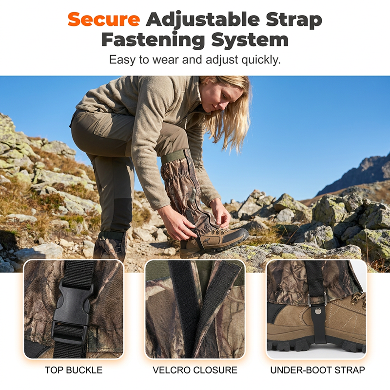 🥳2026 HOT SALE🥳💞50K+ SOLD!🥾🛡️ 50% OFF! Waterproof Leg Gaiters – 600D Oxford, shields from snakes, scratches, sand & snow. Breathable & adjustable – your trail guardian! 🏔️✨