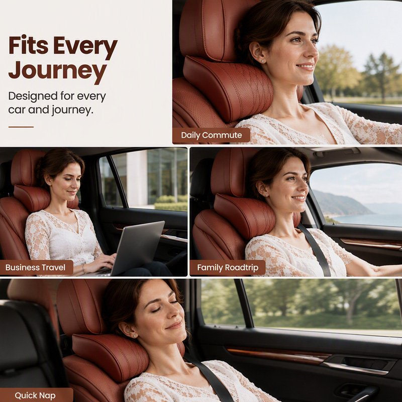 🥳2026 HOT SALE🥳💞50K+ SOLD!🚗💺 50% OFF! Memory Foam Car Neck Pillow – 3D contoured support, slow‑rebound foam. Reduces neck pressure on long drives – drive in comfort! 🛡️✨