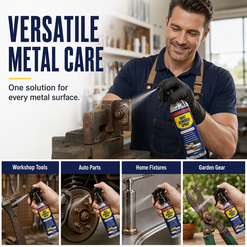 🥳2026 HOT SALE🥳💞50K+ SOLD!🛢️✨ 50% OFF! Multi‑Purpose Rust Remover Spray & Lubricant – Removes rust & lubricates in one go. Restores metal parts fast – no more squeaky tools! 🔧💪