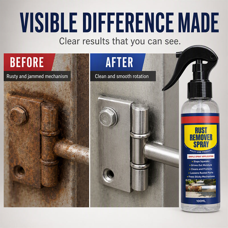 🥳2026 HOT SALE🥳💞50K+ SOLD!🛢️✨ 50% OFF! Multi‑Purpose Rust Remover Spray & Lubricant – Removes rust & lubricates in one go. Restores metal parts fast – no more squeaky tools! 🔧💪