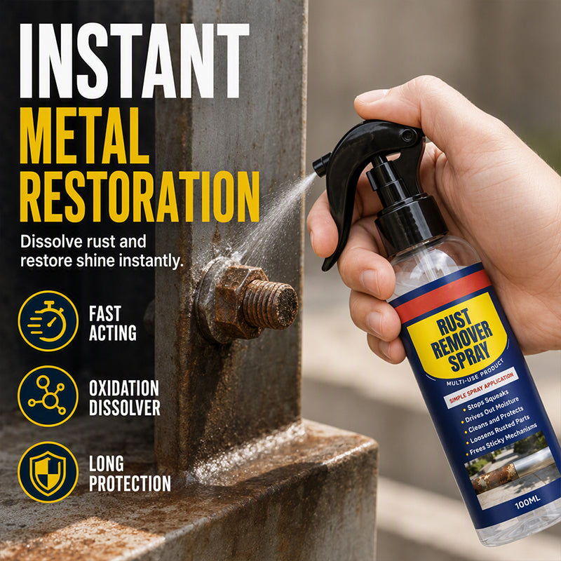 🥳2026 HOT SALE🥳💞50K+ SOLD!🛢️✨ 50% OFF! Multi‑Purpose Rust Remover Spray & Lubricant – Removes rust & lubricates in one go. Restores metal parts fast – no more squeaky tools! 🔧💪